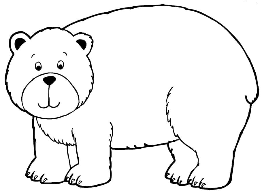 Orso Buffo da colorare