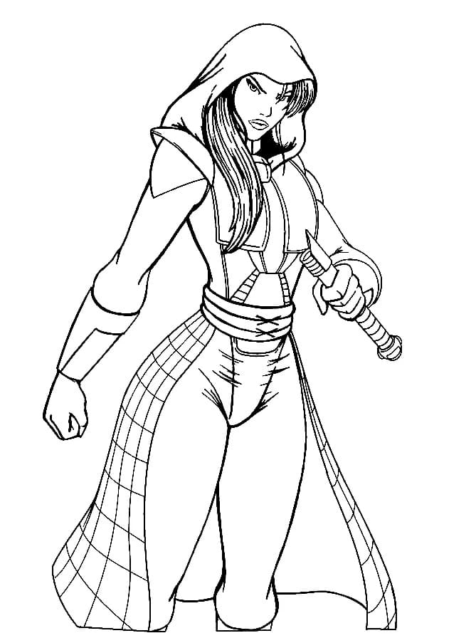 Padmé da Guerre Stellari da colorare