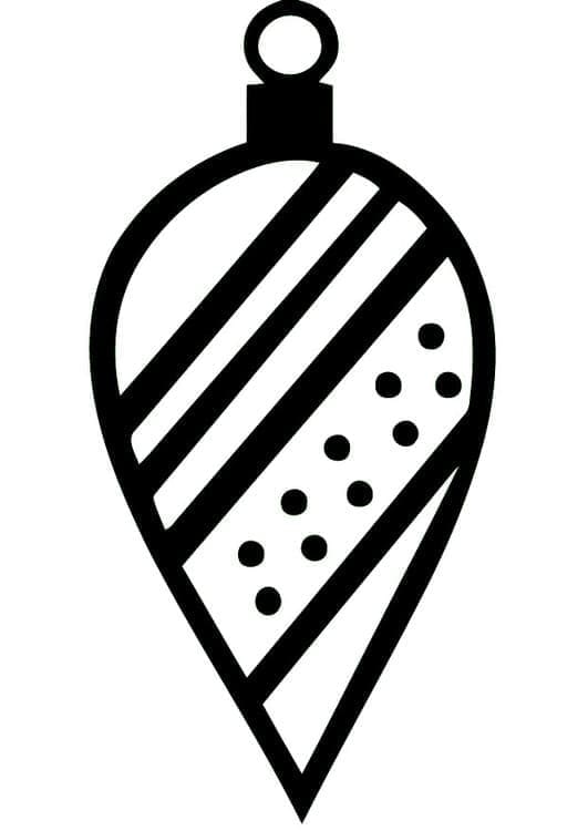 Pallina Natalizia Ideale da colorare