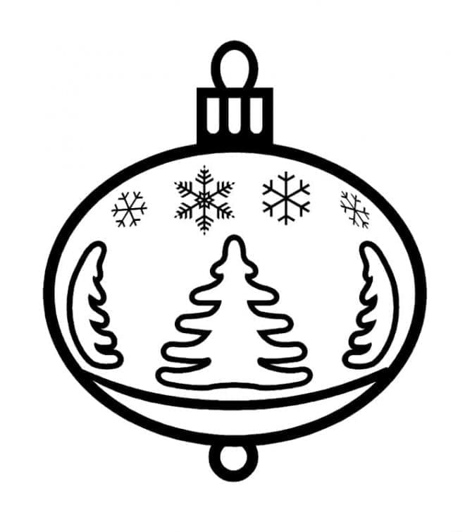 Pallina di Natale Dolce da colorare