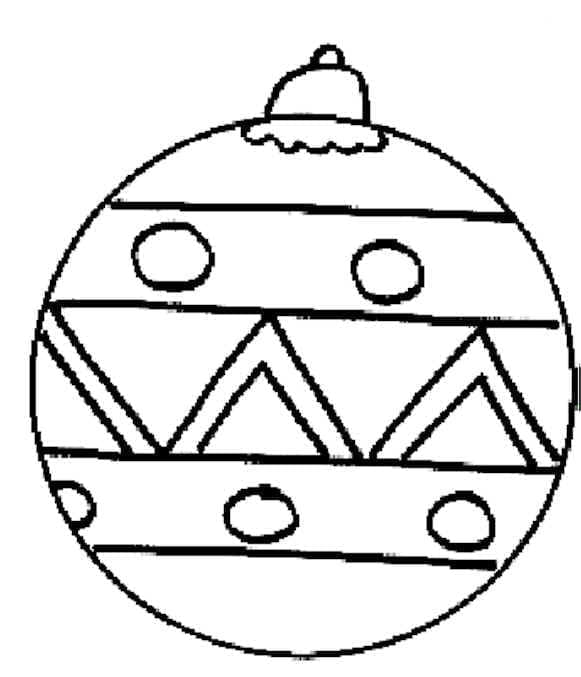 Pallina di Natale Incredibile da colorare