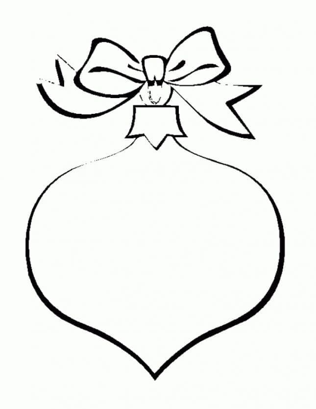 Pallina di Natale Regalo da colorare