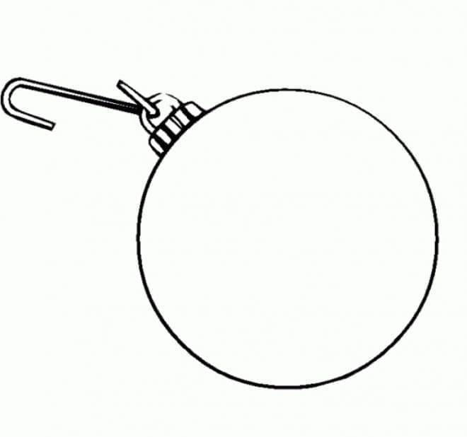 Pallina di Natale da colorare