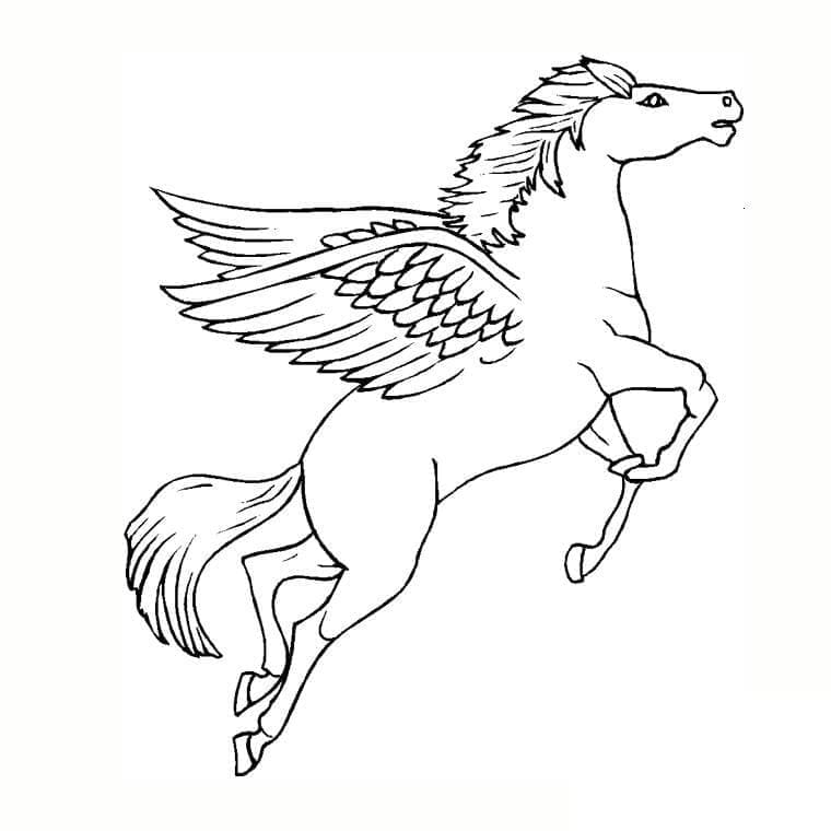 Pegaso 5 da colorare