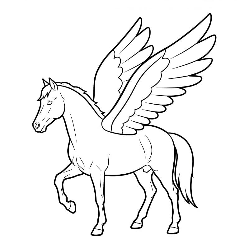 Pegaso Spettacolare da colorare
