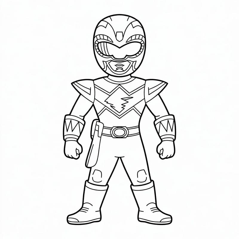 Piccoli Power Rangers da colorare