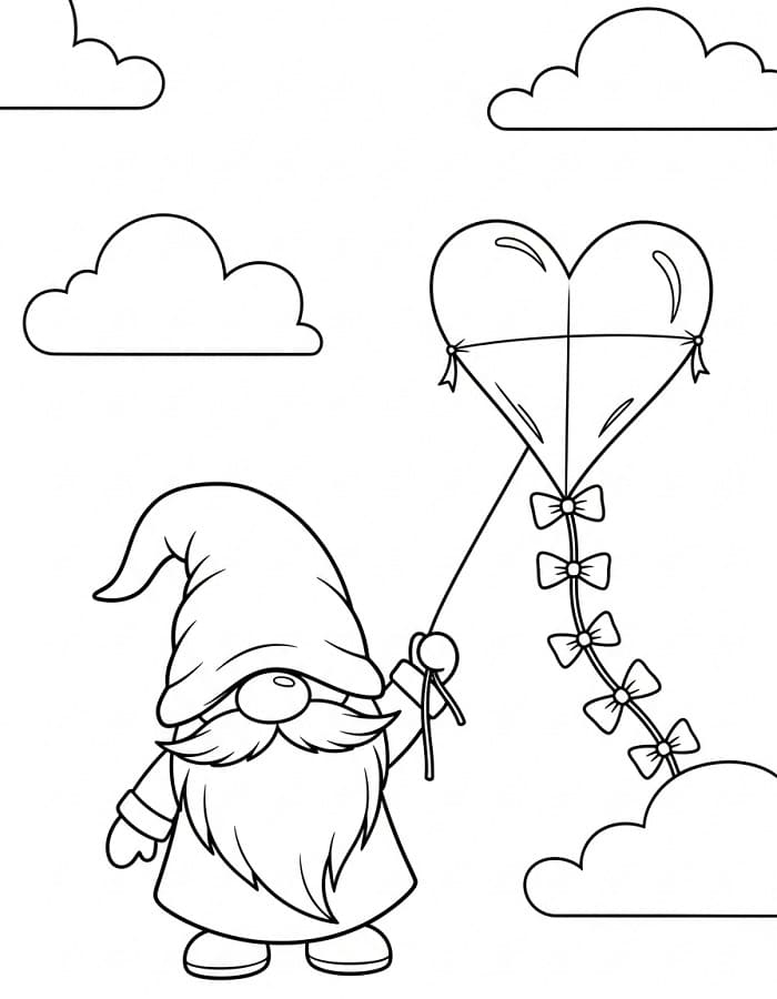 Piccolo Gnomo da colorare