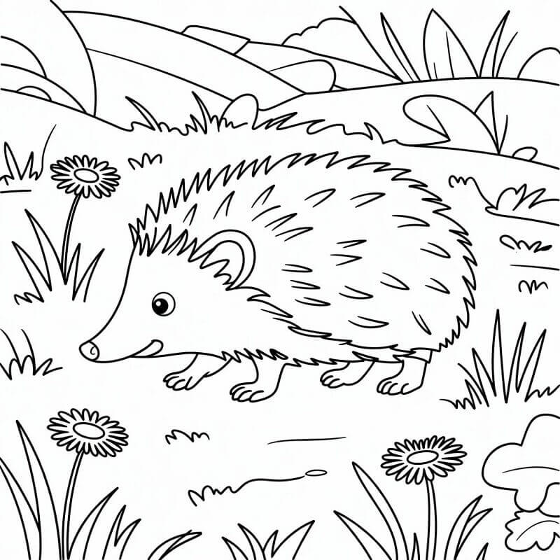 Piccolo Riccio da colorare