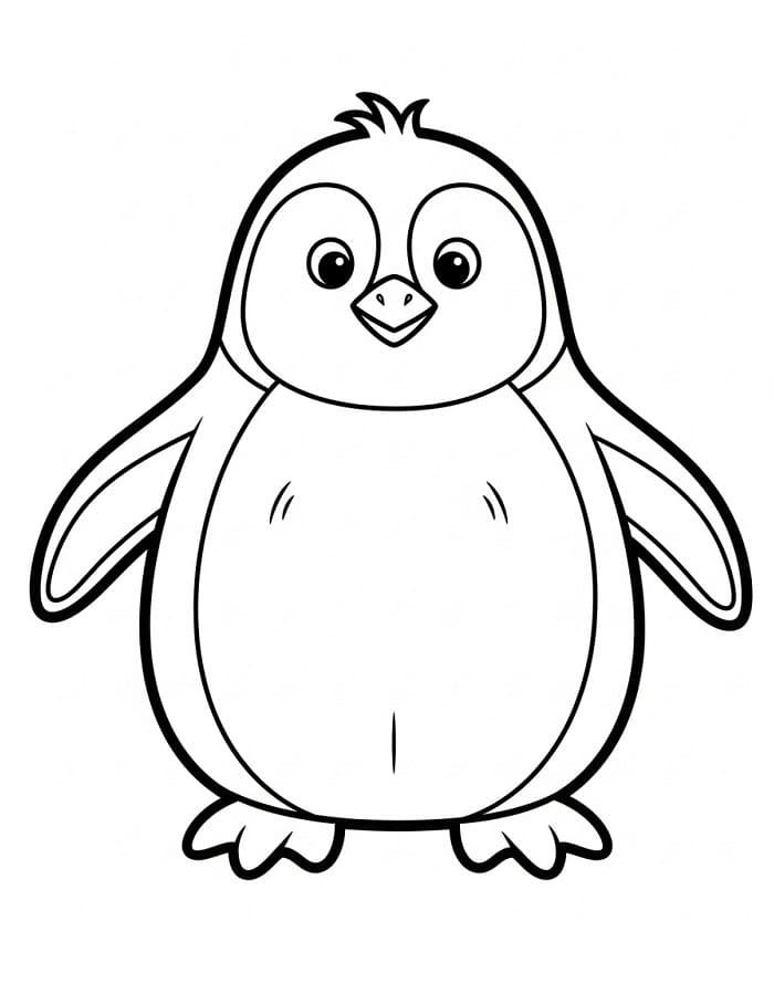 Pinguino Animato da colorare