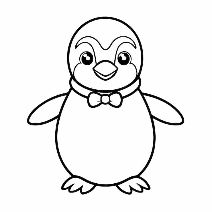 Pinguino Bello da colorare