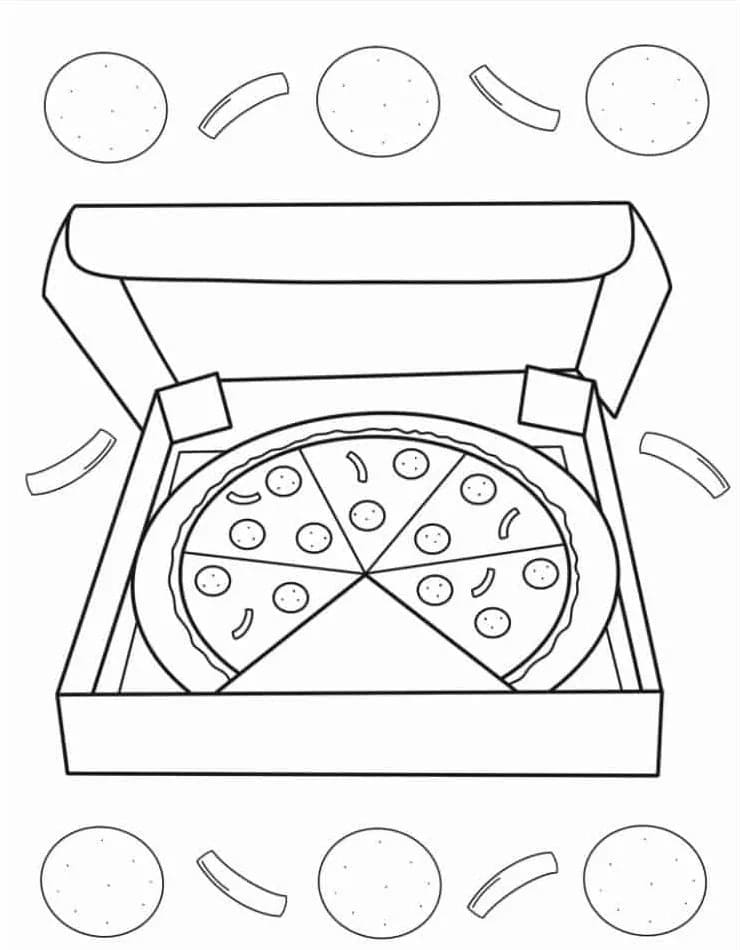 Pizza Gratis per Bambini da colorare