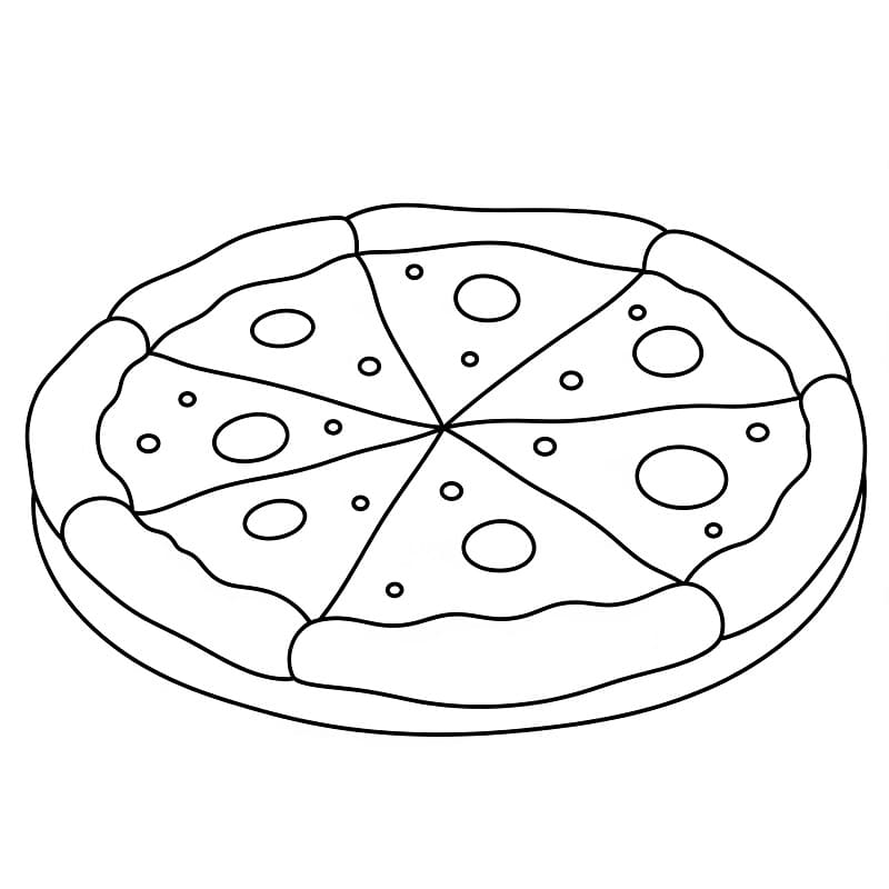 Pizza Gratuita da colorare