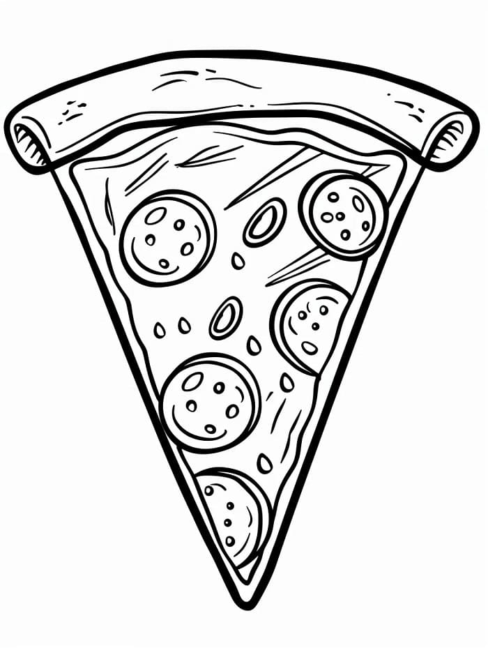 Pizza da Colorare da colorare