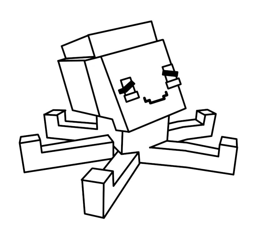 Polpo Grow a Garden da colorare