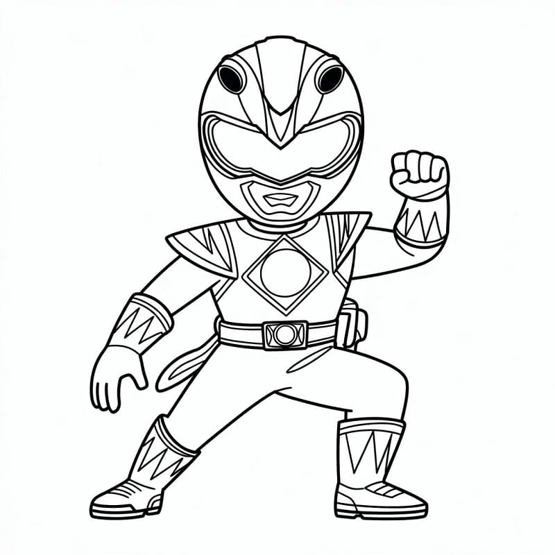 Power Rangers alla moda da colorare