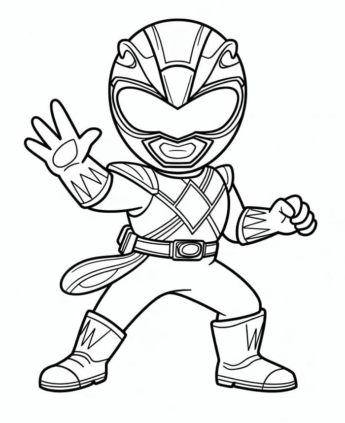 Power Rangers potenti da colorare