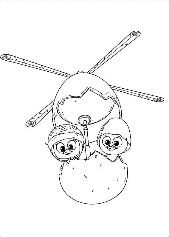 Priscilla e Calimero da colorare