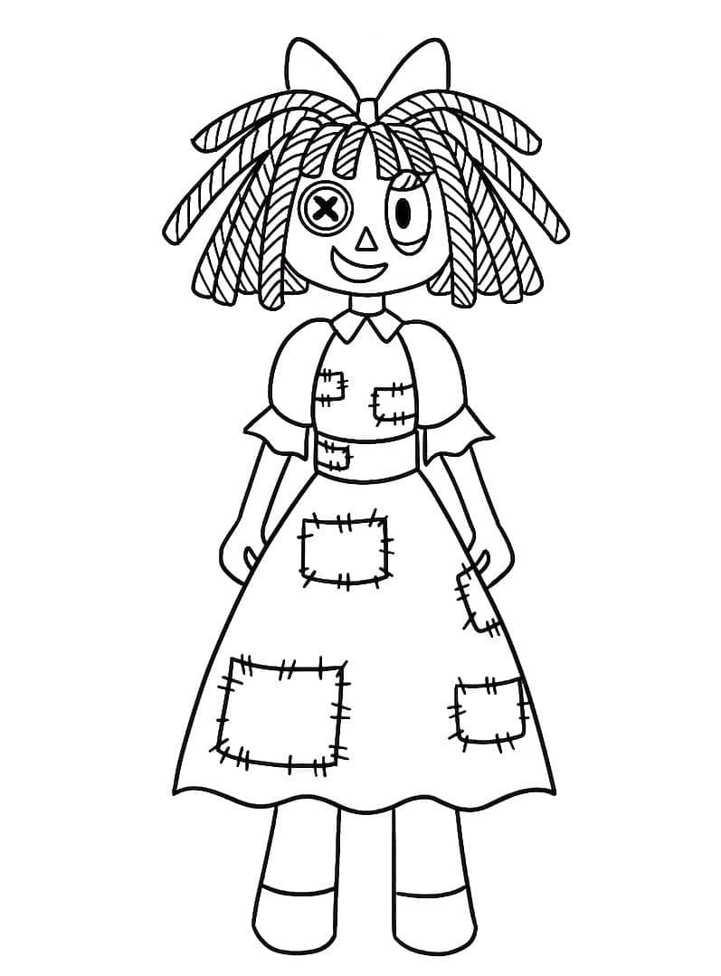 Ragatha dal The Amazing Digital Circus da colorare