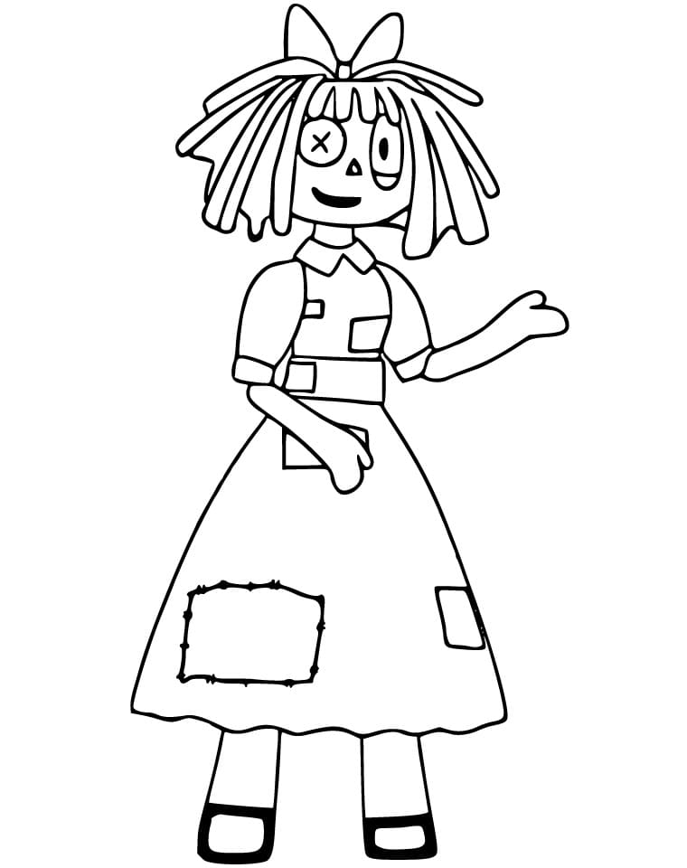 Ragatha del The Amazing Digital Circus da colorare