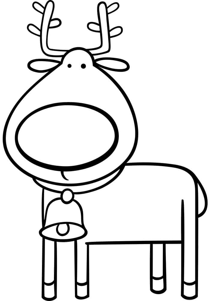 Renna Buffa da colorare