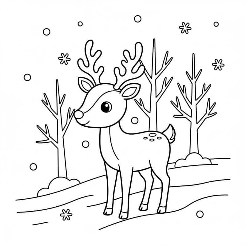 Renne da colorare