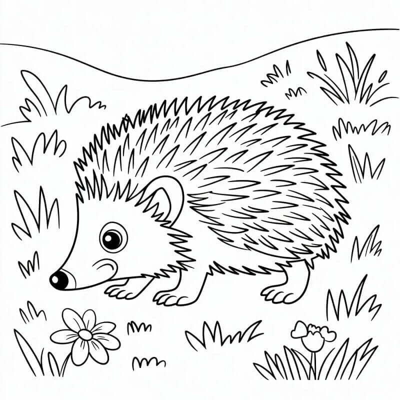 Riccio Bebè da colorare