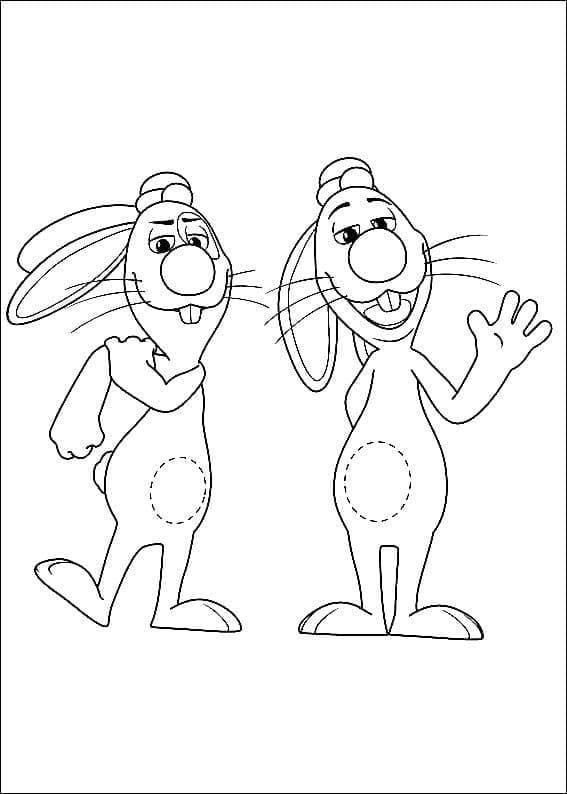 Salta e Hop di Calimero da colorare