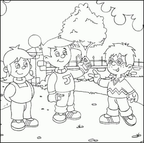 Sam il pompiere 1 da colorare