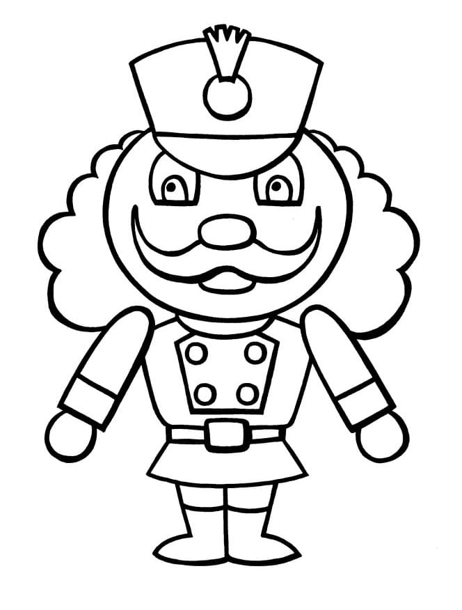 Schiaccianoci carino da colorare