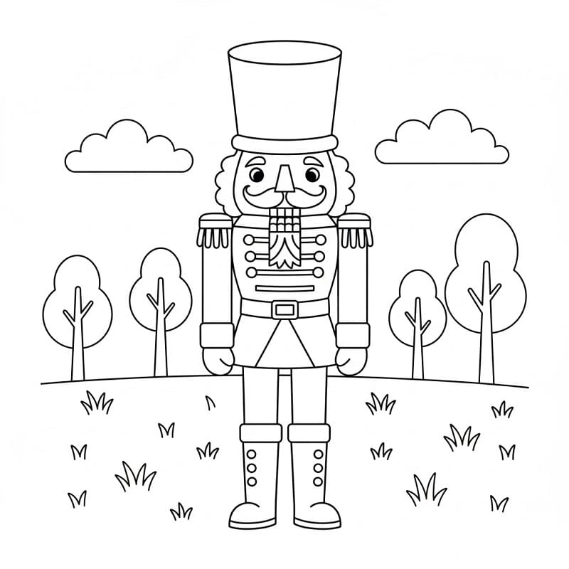 Schiaccianoci di base da colorare