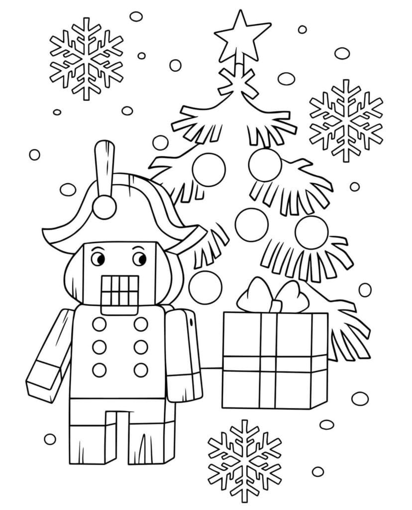 Schiaccianoci per bambini da colorare