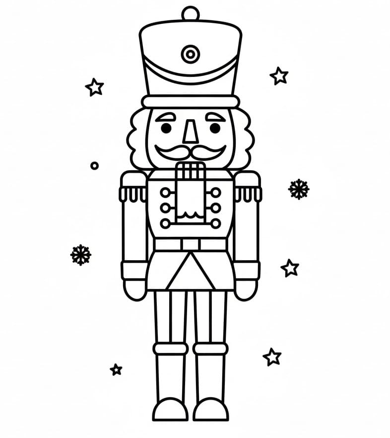 Lo Schiaccianoci da colorare