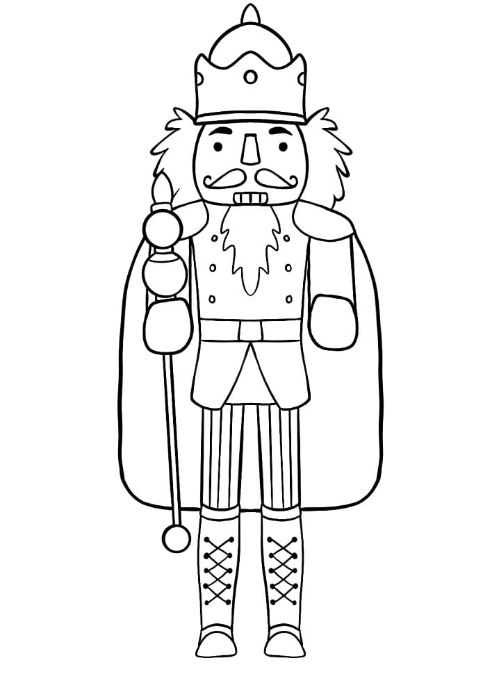 Schiaccianoci stampabile da colorare