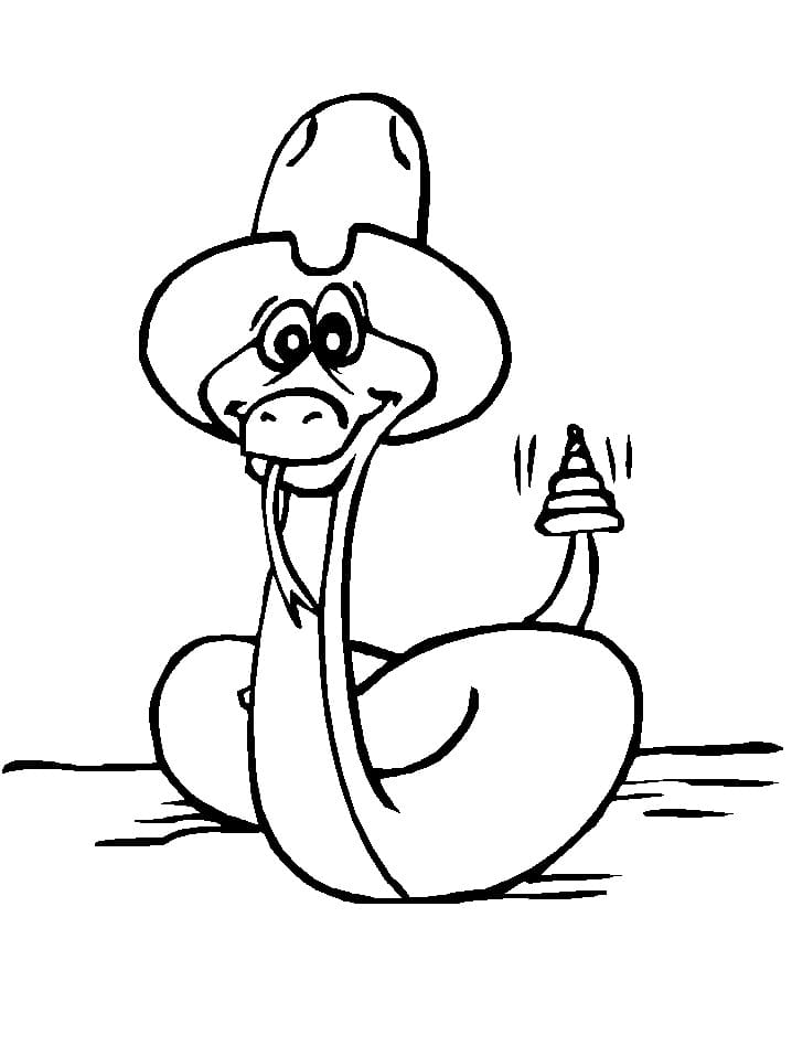 Serpente messicano da colorare