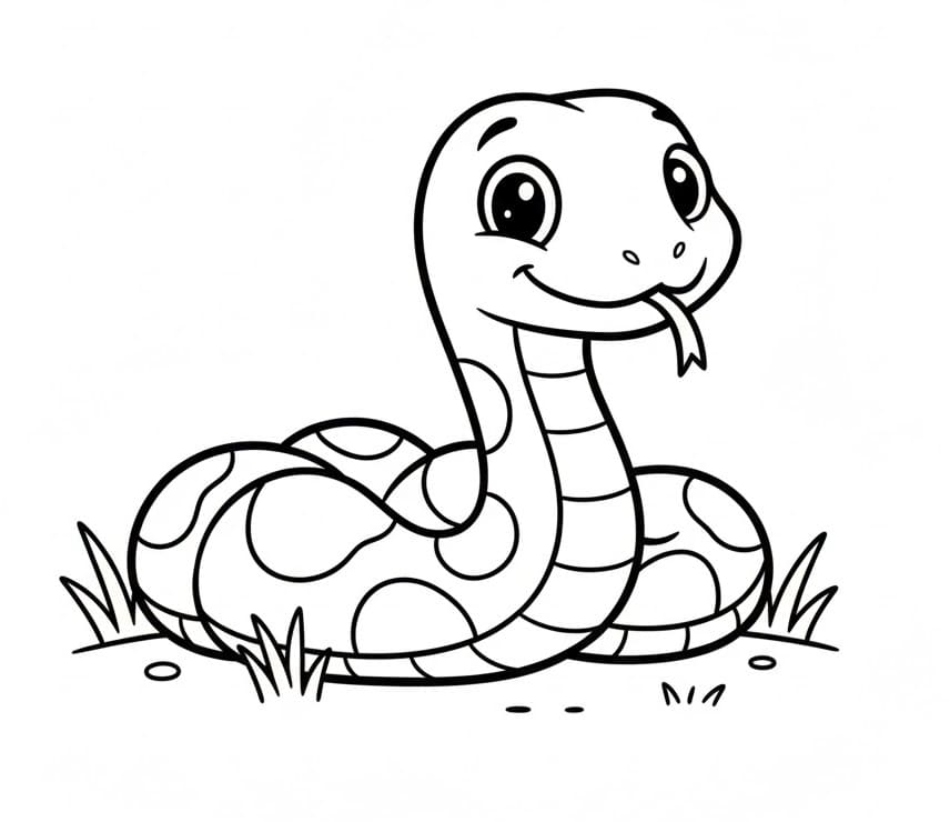 Serpenti da colorare