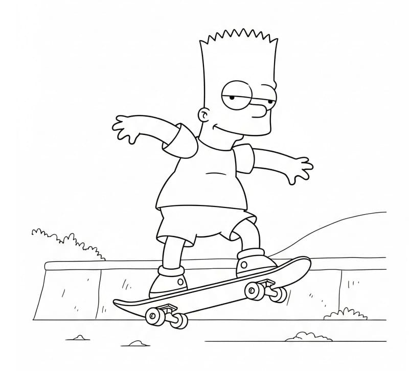 Simpson Animati da colorare