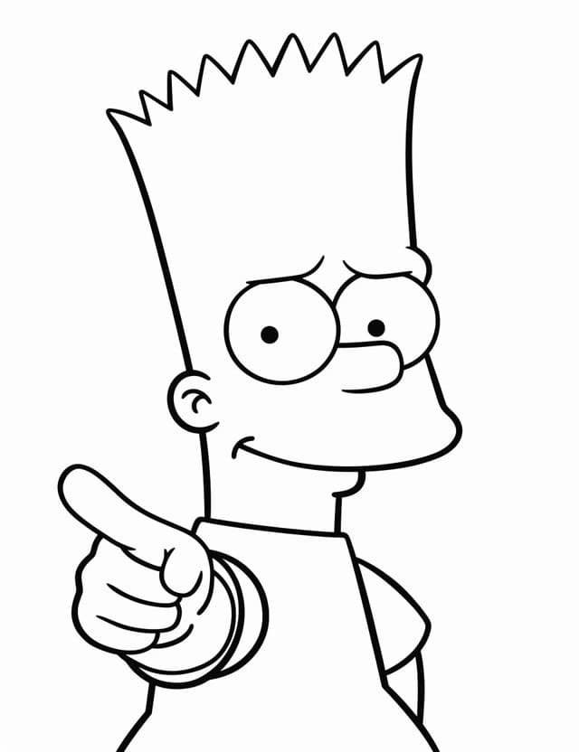 Simpson Facile da colorare