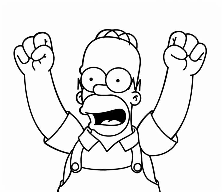 Simpson Grazioso da colorare
