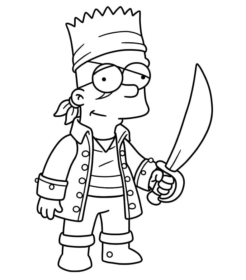 Simpson Omaggio da colorare