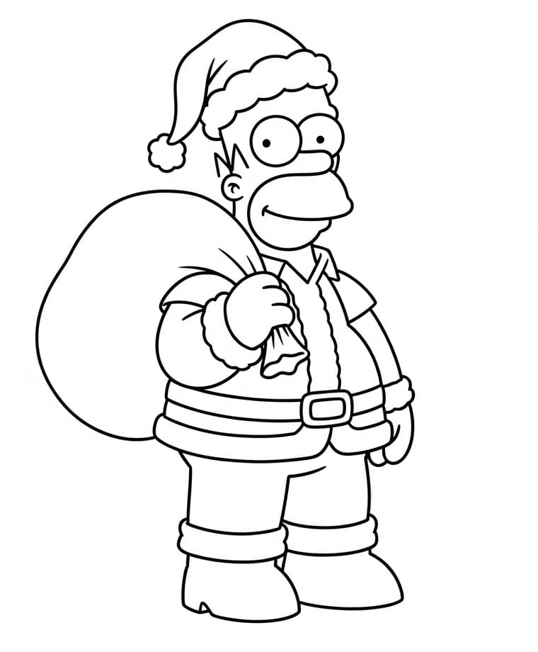 Simpson Semplice da colorare