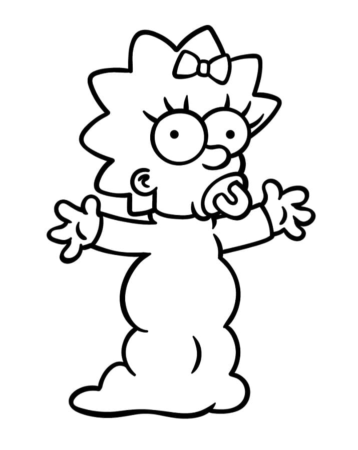 Simpson Spettacolare da colorare