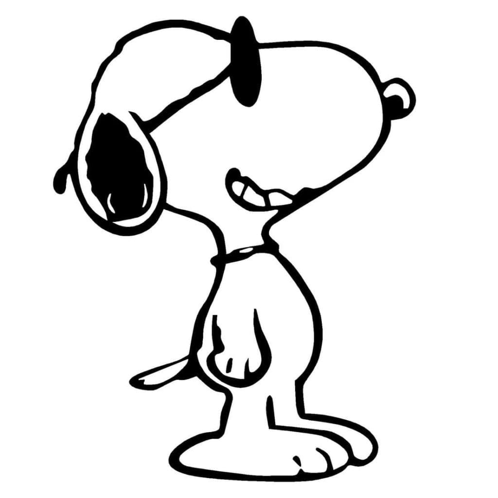 Snoopy cartone animato da colorare