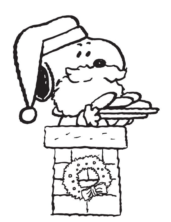Snoopy e il Natale da colorare