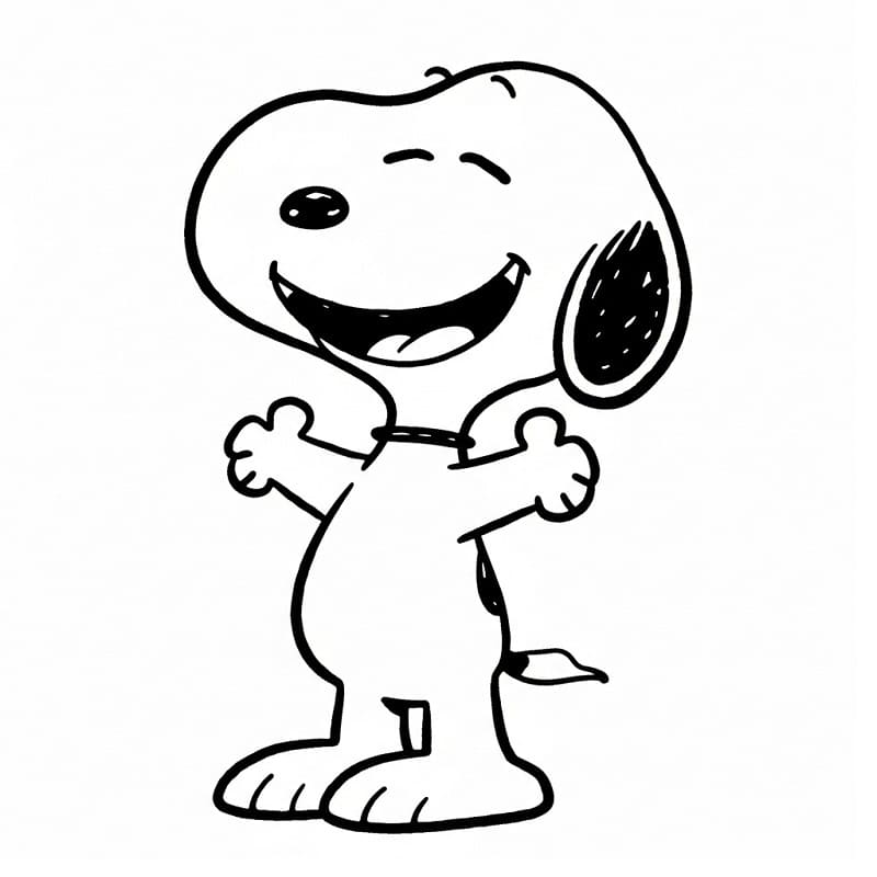 Snoopy da colorare
