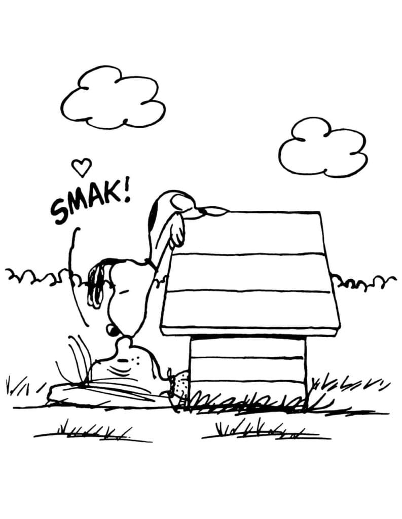Snoopy gratis da colorare