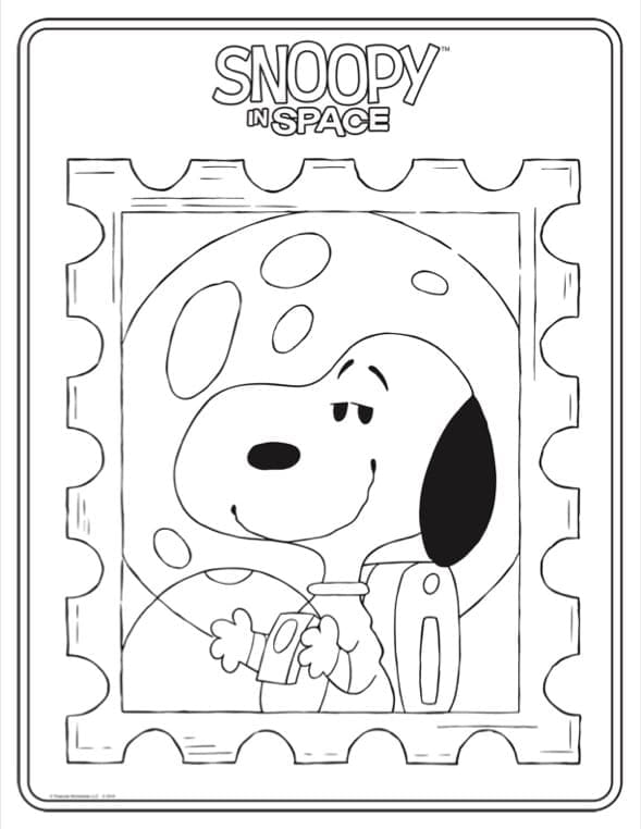 Snoopy stampabile gratis da colorare