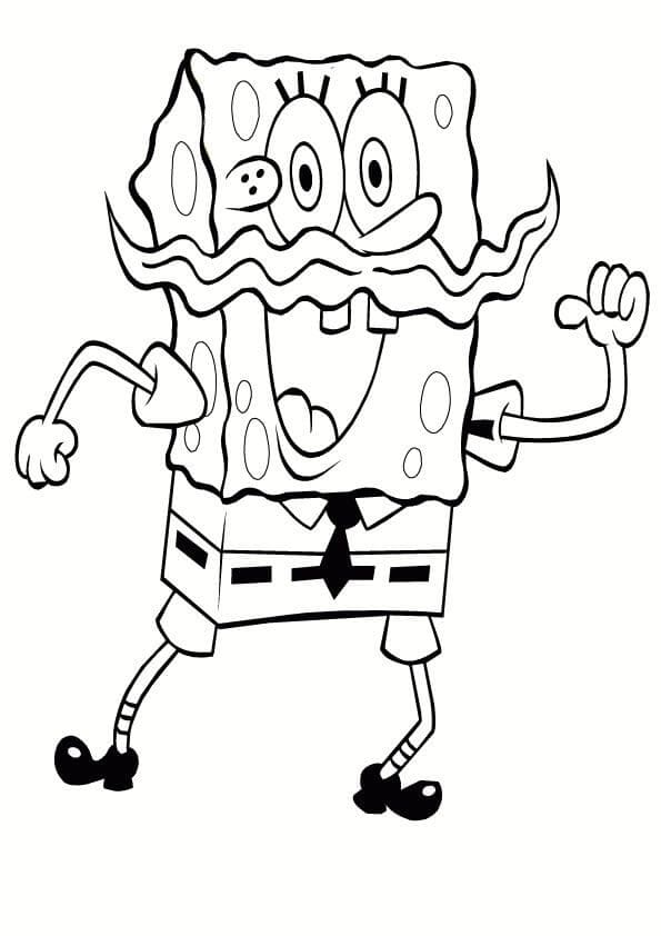 Spongebob Molto Divertente da colorare