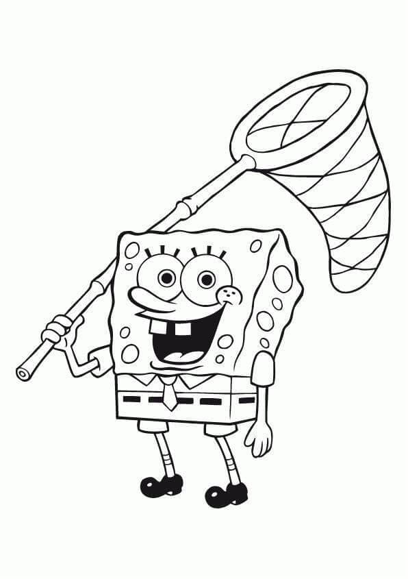 Spongebob Sorridente da colorare