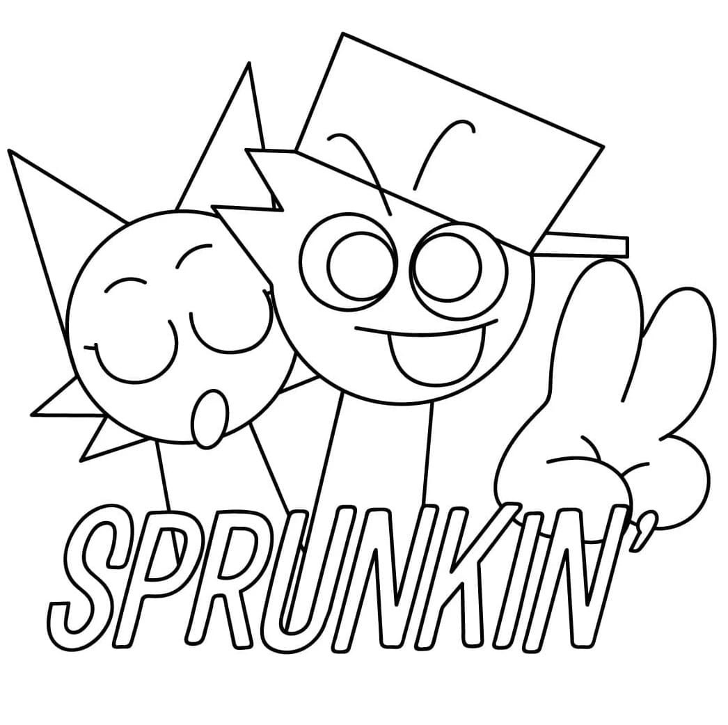 Sprunki Gratis Stampabile da colorare