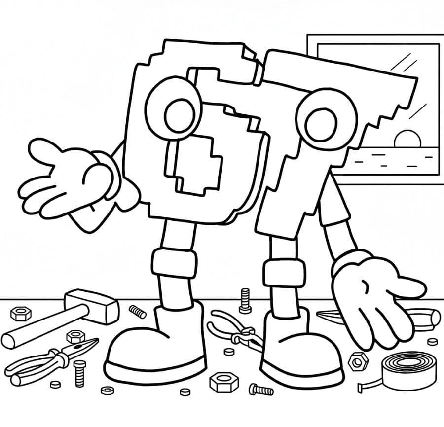 Stampa 67 Brainrot da colorare